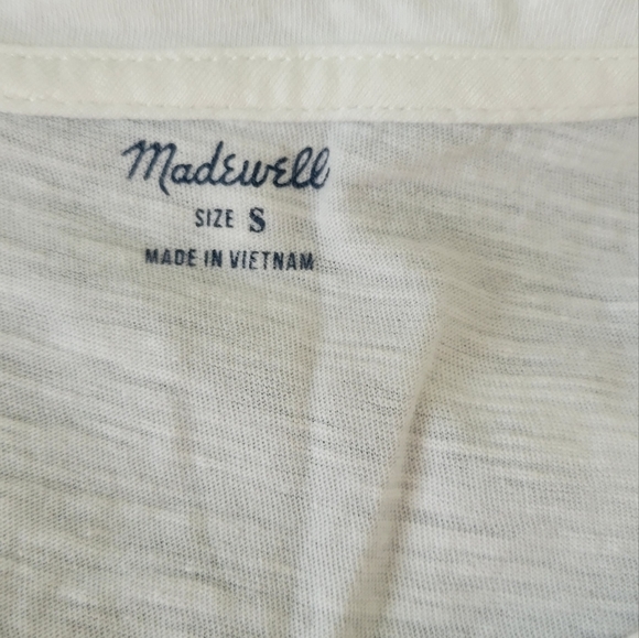 Madewell size small basic white tank top - Picture 2 of 5